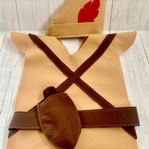 Halloween huntsman felt tunic custom/ party supplies - Picture 2 of 11